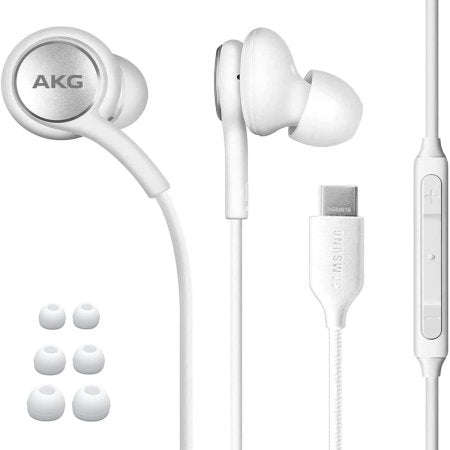 Official Samsung Galaxy M35 AKG USB-C Wired Earphones with Microphone White