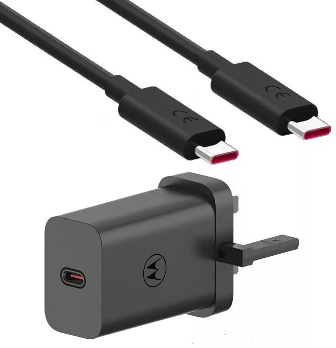 Original Motorola TurboPower 68W USB-PD Mains Wall Charger With Cable