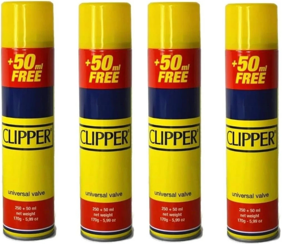 Clipper Butane Gas 200ml Pack of 4