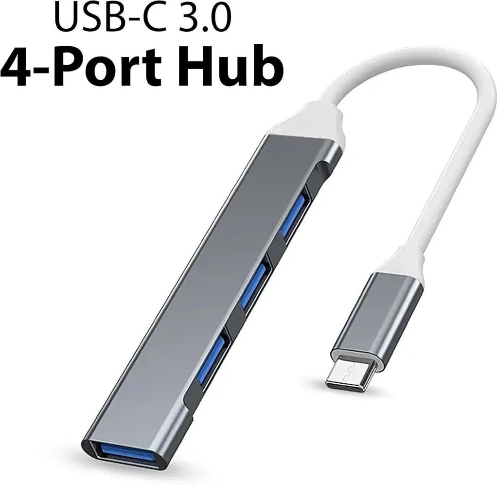 USB Hub Multiport Dock Multi-Splitter USB Type-C 3.0 Hub Adapter for PC Mac Grey