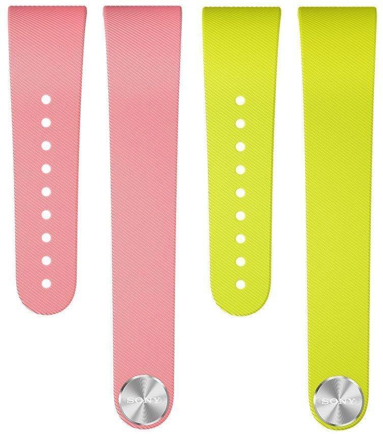 Sony SWR310 SmartBand Talk Wrist Strap Pink & Lime for White Small - GB Mobile Ltd