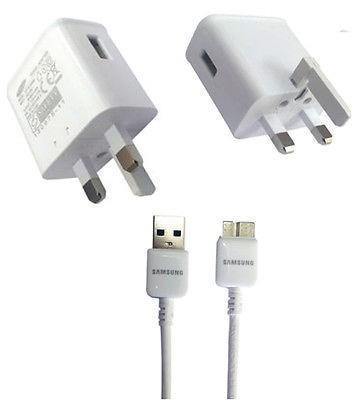 Samsung Galaxy UK Mains Charger with USB Cable - White - GB Mobile Ltd