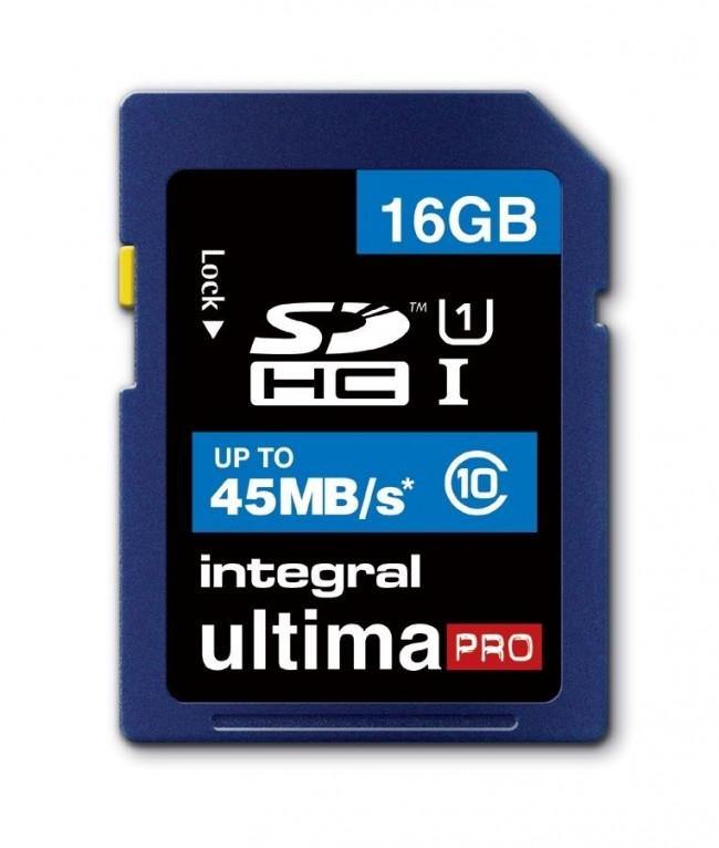 Integral 16GB SDHC UltimaPro Memory Card Class 10 - Uk Mobile Store