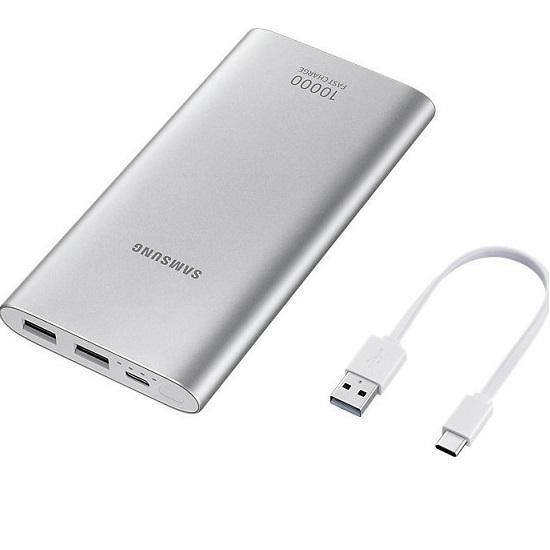 Official Samsung Type-C 10,000mAh Power Bank Battery Pack Silver - EB-P1100CSEGWW - GB Mobile Ltd