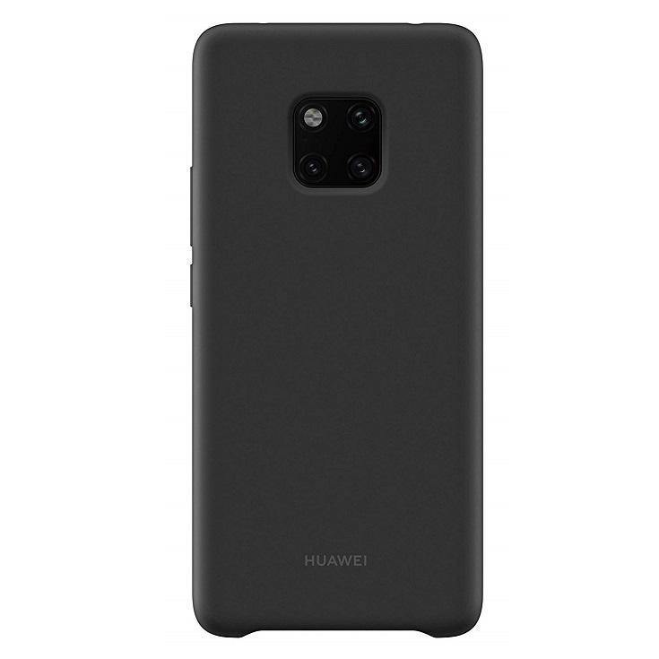 Official Huawei Mate 20 Pro Black Silicon Protective Case Cover Black - GB Mobile Ltd