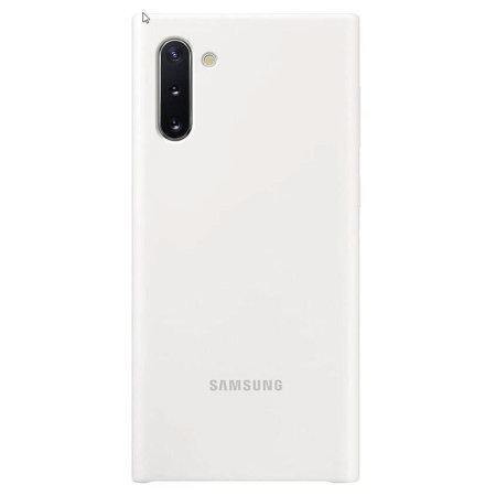 Official Samsung Galaxy Note 10 Silicone Cover Case - White - GB Mobile Ltd