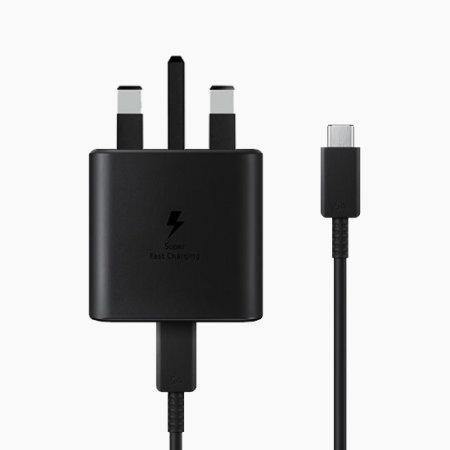 Official Samsung Galaxy S21 45W Fast Wall Charger UK Plug Black EP-TA845XBEGGB - Uk Mobile Store