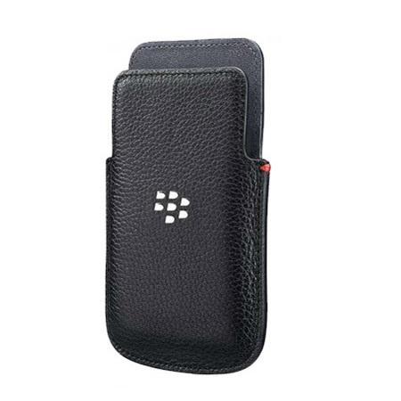 Official Blackberry Q5 Leather Pocket Case Black - ACC-54681-201