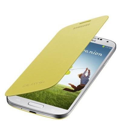 Genuine Samsung Galaxy S4 Flip Case Cover - Yellow - Uk Mobile Store