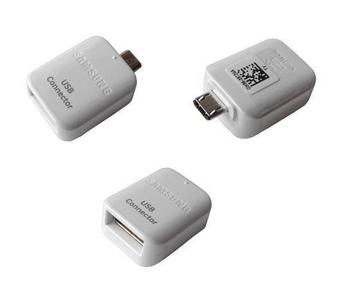 Official Samsung OTG Micro USB to Standard USB Adapter GH98-40216A - White - GB Mobile Ltd