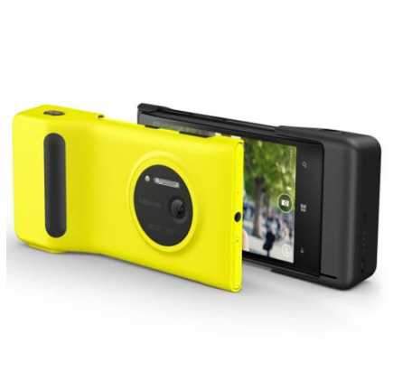 مقبض الكاميرا الرسمي لهاتف Nokia Lumia 1020 باللون الأصفر - PD-95G