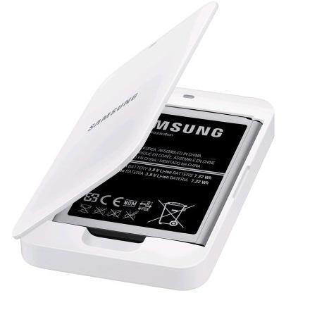 Official Samsung Galaxy S4 Mini Extra Battery Kit - White - GB Mobile Ltd