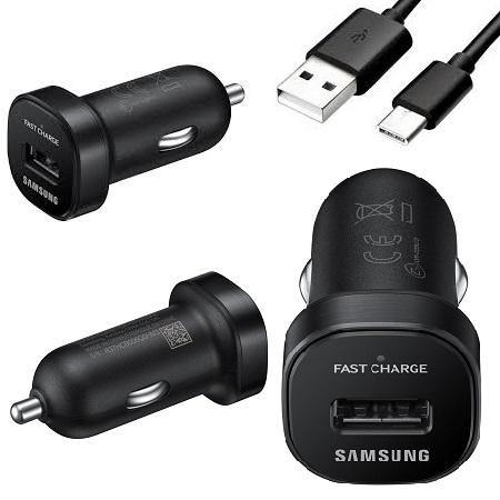 Official Samsung Galaxy M31 Mini Car Adaptive Fast Charger Black - Uk Mobile Store
