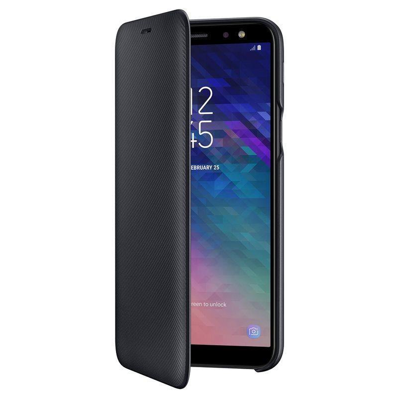 Official Samsung Galaxy A6 2018 Flip Wallet Case Black EF-WA600CBEGWW - GB Mobile Ltd
