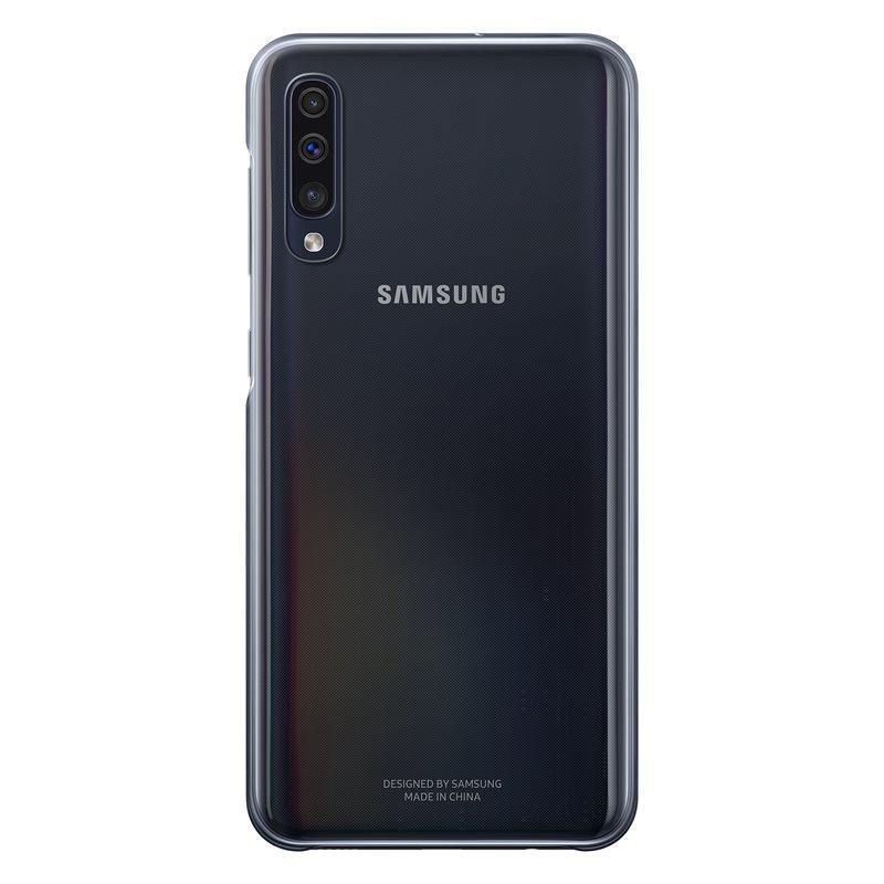 Official Samsung Galaxy A70 Gradation Cover Case Black - GB Mobile Ltd
