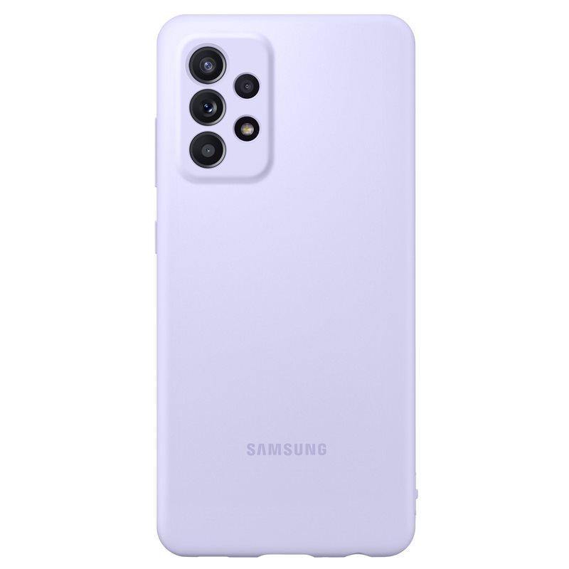 Official Samsung Galaxy A72 Silicone Cover Case Violet - Uk Mobile Store