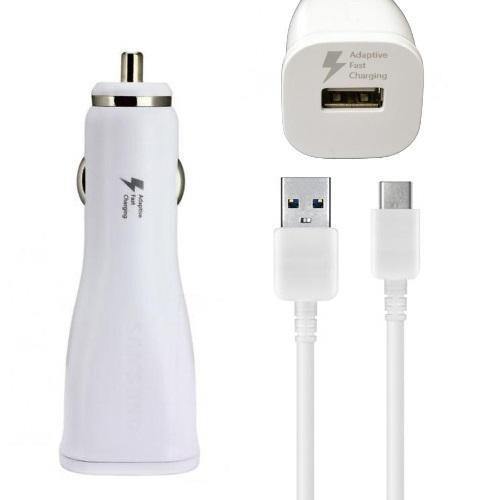 Official Samsung Galaxy A60 Fast Car Charger with USB-C Cable White - Uk Mobile Store